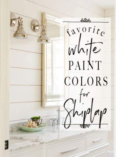 Farmhouse White Paint Colors Ship Lap 24 Ideas | White paint colors, Shiplap wall joanna gaines ...