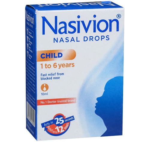 Buy Nasivion Child(1 to 6 Years) Nasal Drop 10 ml Online at Best price in India | Flipkart Health+