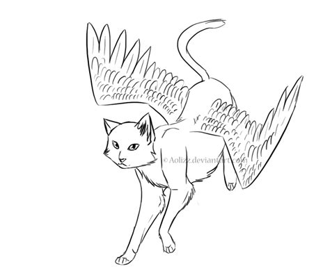 Flying Cat Coloring Coloring Pages