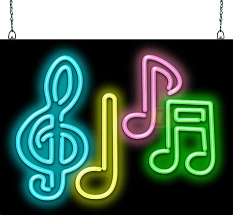 Music Notes Neon Sign | MG-25-11 | Jantec Neon