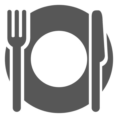 Empty Dinner Plate Icon PNG & SVG Design For T-Shirts