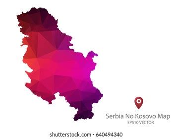 Serbia Religion Map Polygon Colorful Vector Stock Vector (Royalty Free ...