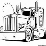 Peterbilt Big Rig Coloring Page  Pagescom sketch template