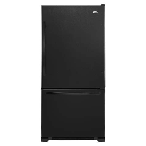 Amana 30 in. W 18.7 cu. ft. Bottom Freezer Refrigerator in Black-ABB1924BRB - The Home Depot