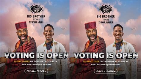 Big Brother Titans and Big Brother Naija Weekly Voting 2023.