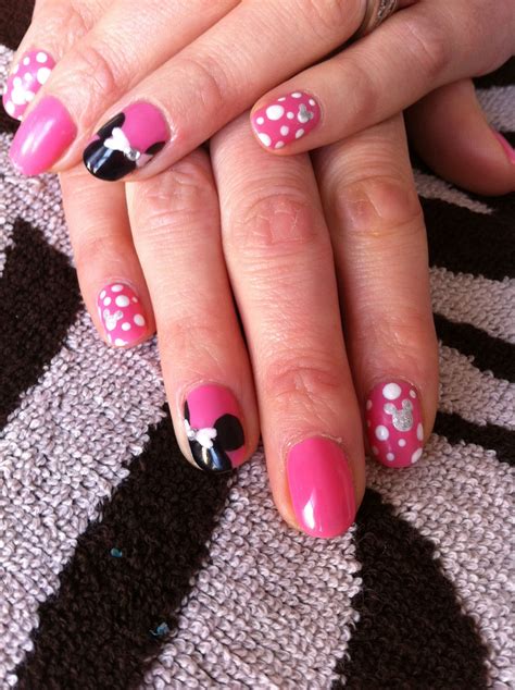 Pin by Jessica Knox on Nail stuff!!! | Nail art for kids, Really cute nails, Minnie mouse nail art