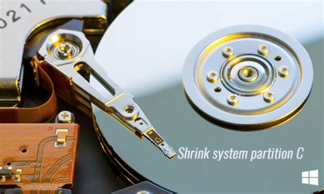 Reduce system volume and shrink C drive in Windows Server 2012.