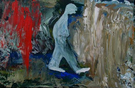 WALKING AWAY FROM REGRET Painting by Latoya Smile | Saatchi Art