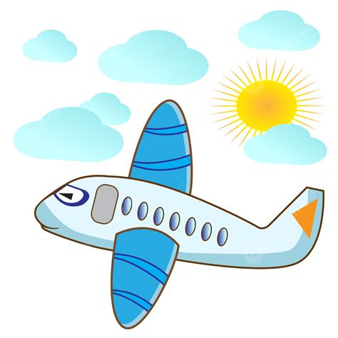 Plane Cartoon Kids, Plane Clipart, Cartoon Clipart, Kids Clipart PNG ...