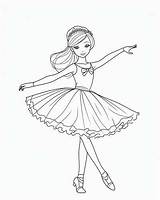 Ballet First Position Coloring Pages sketch template
