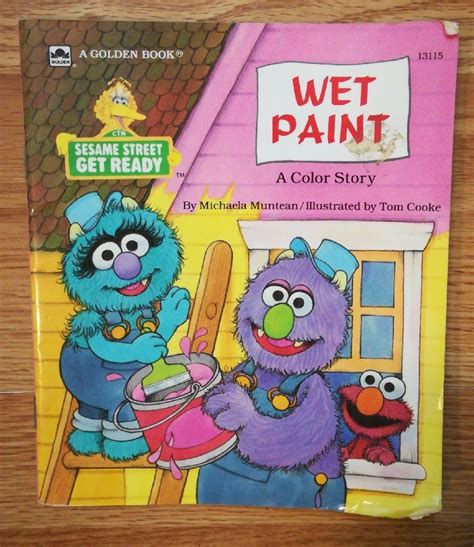 Sesame Street Wet Paint Color Story Book on Mercari | Sesame street, Color stories, Storybook