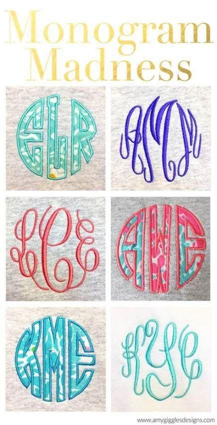 Embroidery Machine Brother Monogram Fonts 59 Super Ideas | Sewing ...