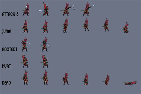 Free Samurai Pixel Art Sprite Sheets Download - CraftPix.net