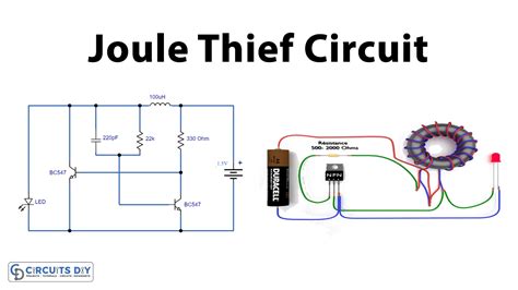 Simple Joule Thief Circuit Using BC547 NPN Transistor