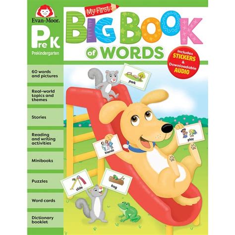 My First Big Book Of Words, Grade Prek Workbook - (my Big Book Of Words ...