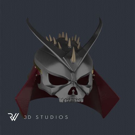 MK11 Shao Kahn Helmet V8 STL File - Etsy Canada