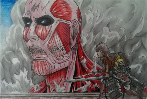 Eren vs Colossal Titan by joereynolds on DeviantArt