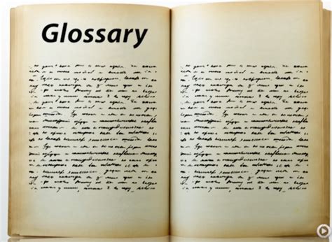 Glossary Definition, Purpose & Examples - Lesson | Study.com