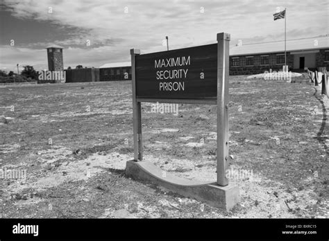 Robben island prison mandela Black and White Stock Photos & Images - Alamy