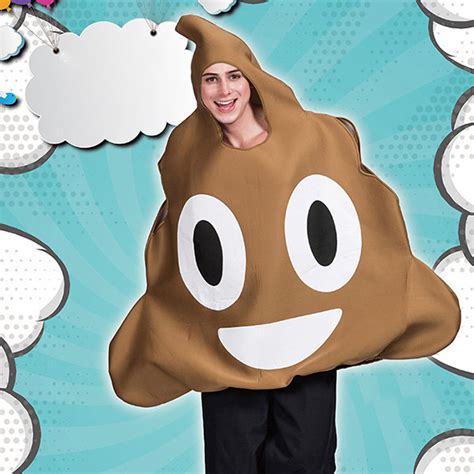 Clothing Women's Poop Emoji Costume Adult Cute Poop Emoticon For ...