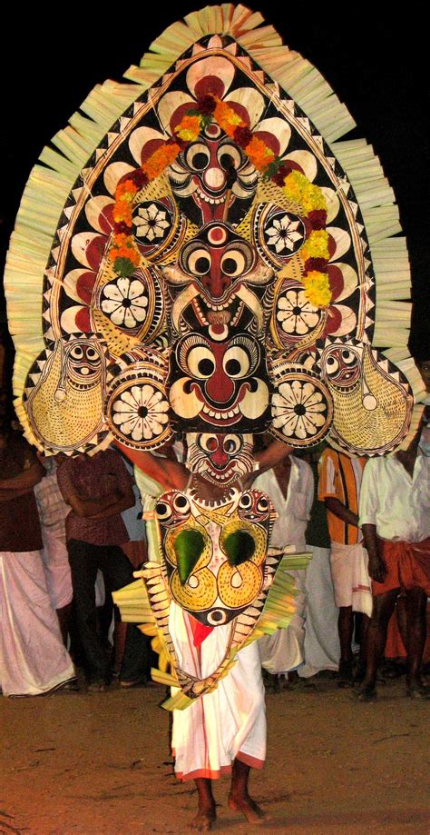 Padayani, traditional folk-dance form of Kerala – Kottangal Devi Temple ...