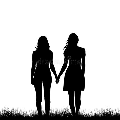 Two People Holding Hands Silhouette