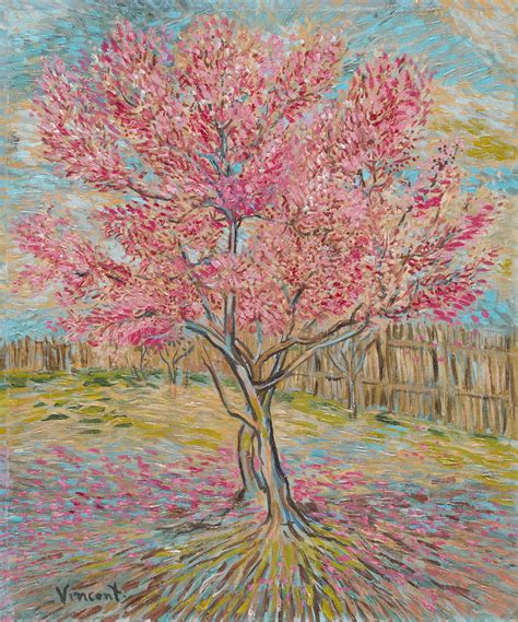 Peach Trees in Bloom in the Style of Vincent van Gogh | Castle Fine Art