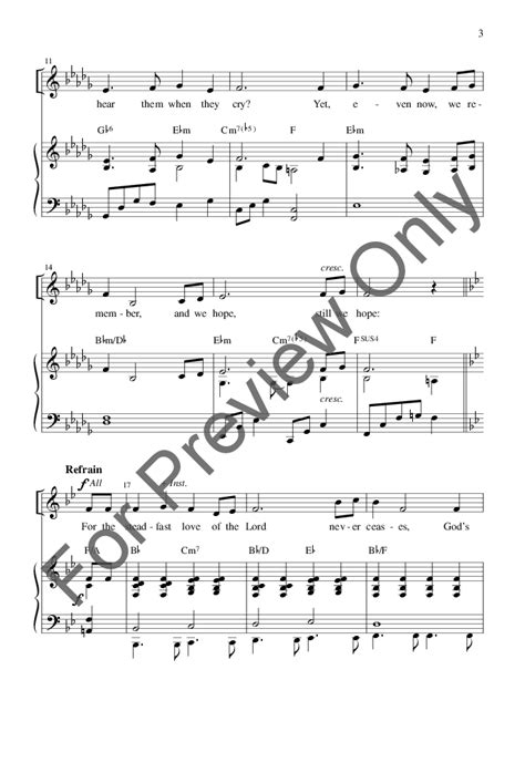 The Steadfast Love of the Lord (SATB ) by Ma | J.W. Pepper Sheet Music