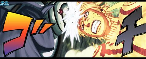 Naruto vs Tobi – Bijuu Mode vs Tobi’s Strongest Form | Daily Anime Art