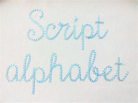 Quick Light Stitch Chain FONT Machine Embroidery Designs in - Etsy