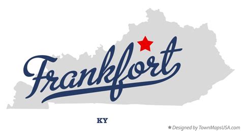 Map of Frankfort, KY, Kentucky