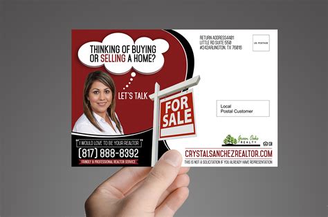 Bold, Serious, Real Estate Agent Postcard Design for a Company by ESolz ...