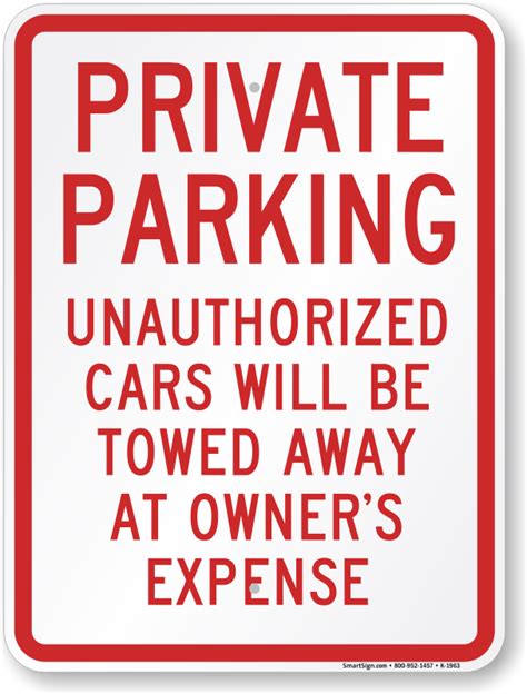 24 in. x 18 in. Private Parking Only Sign, SKU: K-1963