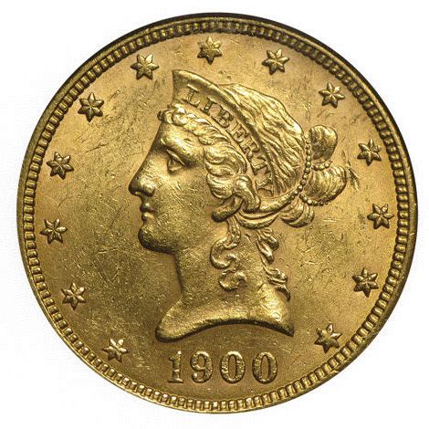 $10 Gold Liberty Head MS62 Unc. - National Treasure Rare Coins