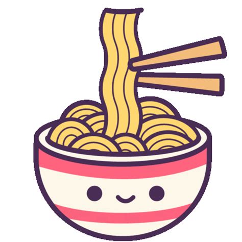 Noodles Ramen Sticker by Xunoodlebar for iOS & Android | GIPHY