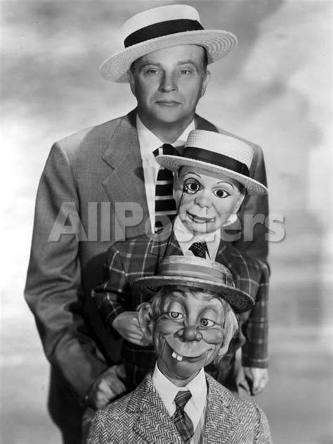 Edgar Bergen Posed in Tuxedo With Two Puppets People Photo - 23 x 30 cm ...