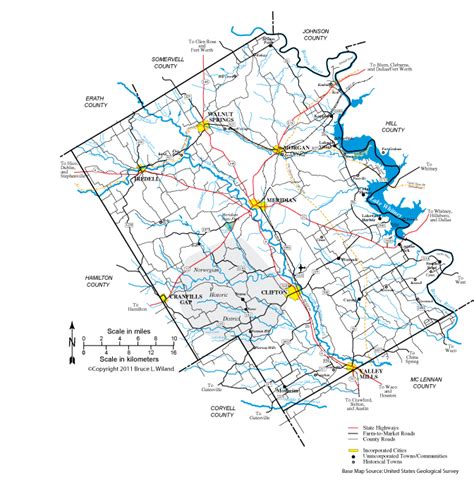 Bosque County Locator Map