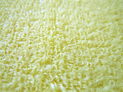 Vintage Yellow Terry Cloth Fabric Terrycloth Terry Cloth