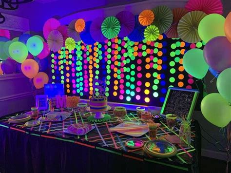 Kara's Party Ideas "Get Your Glow On" Birthday Party | Kara's Party Ideas