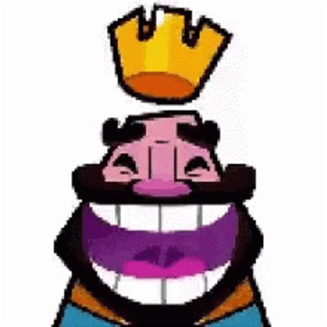 Video Game Clash Royale Laughing King Emote GIF | GIFDB.com