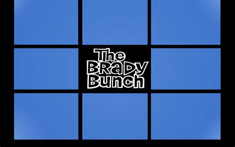 Brady Bunch Photo Template