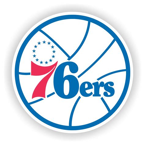 Philadelphia 76ers Round Precision Cut Decal / Sticker