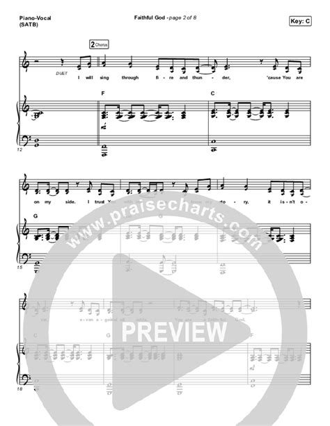 Faithful God Sheet Music PDF (I Am They) - PraiseCharts