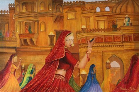 Rajasthani Folk Painting 2024 Kunzum Travel Cafe, Hauz Khas Village ...