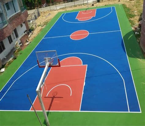 Acrylic Outdoor Basketball Court Flooring, 10mm at Rs 120/sq ft in Nagpur