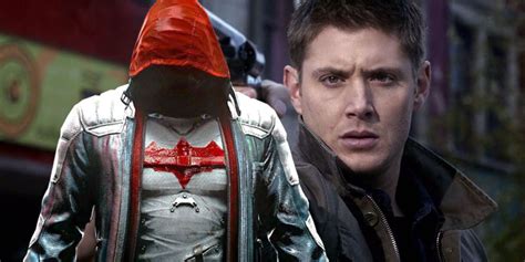 Jensen Ackles Wears Red Hood Halloween Costume to Troll DC Fans