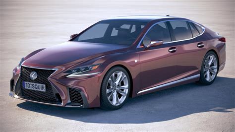 Lexus LS500 F-Sport 2018 3D model car | CGTrader