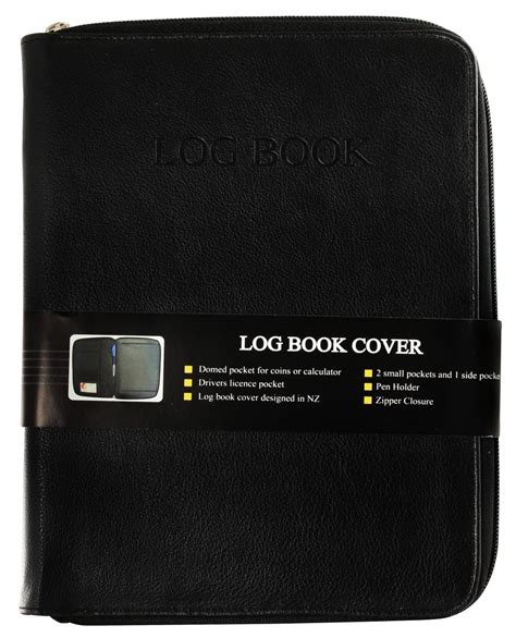 Log Book Cover With Zipper Closure | Whitcoulls