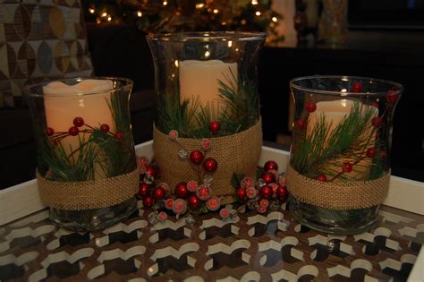 Christmas Candle Centerpiece