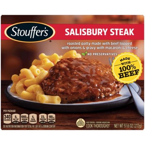 Stouffer's Salisbury Steak Individual Frozen Meal, NET WT 9 5/8 OZ - Kroger